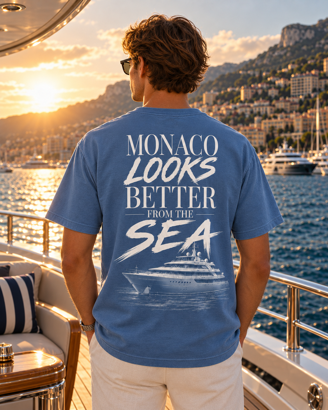 Monaco From The Sea Tee