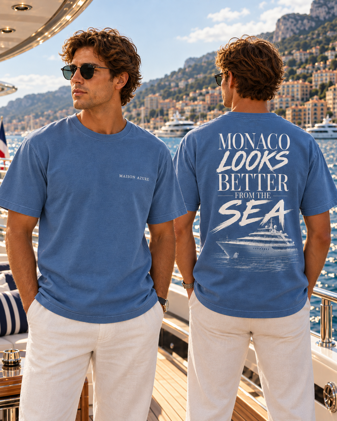 Monaco From The Sea Tee